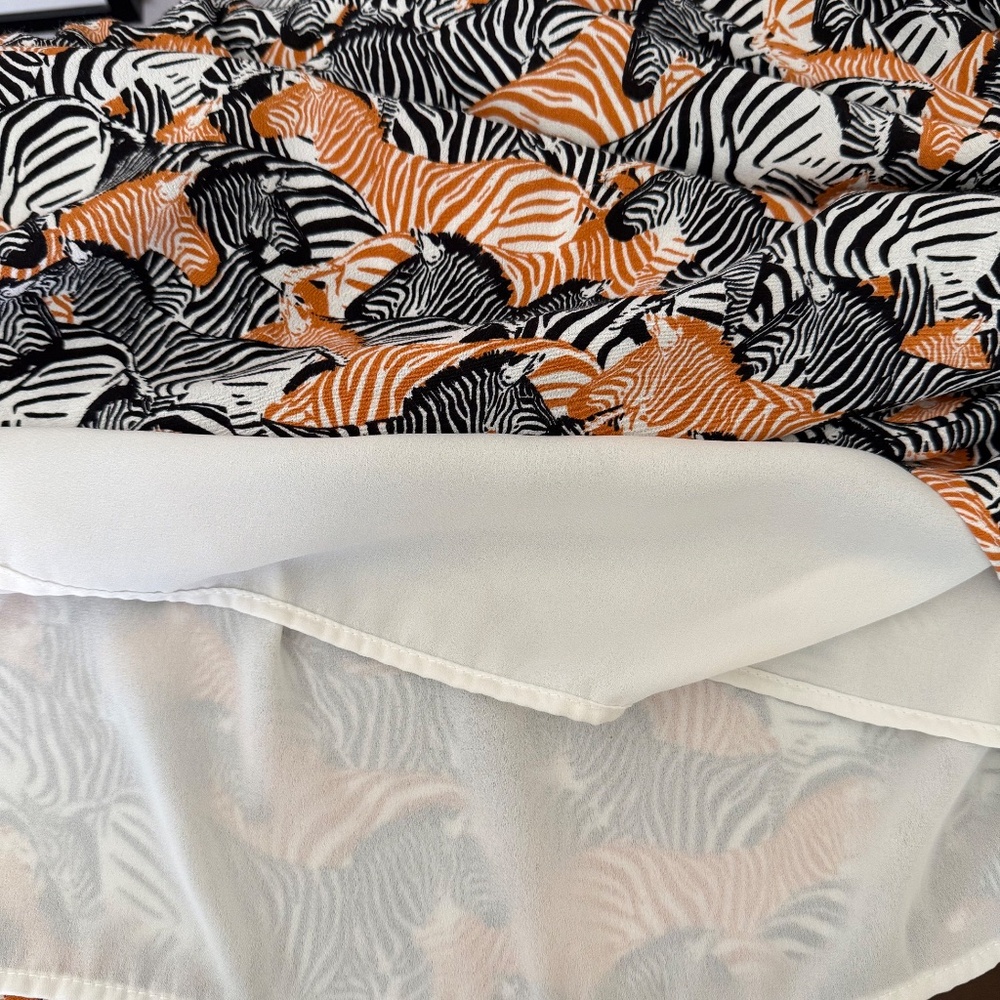 ANTHROPOLOGIE PORRIDGE ZEBRA SKIRT L - Picture 8 of 10